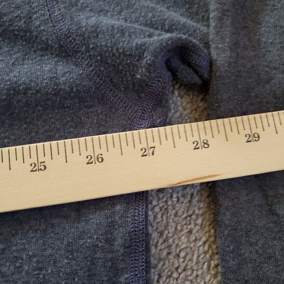 LL Bean Shirt Mens 2XL XXL Blue Gray Lined Wool River Driver Base Layer - Picture 9 of 11